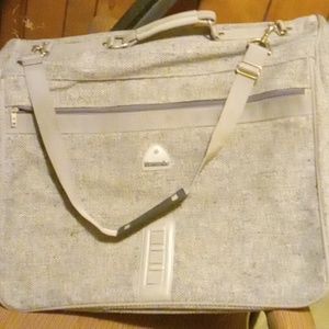 Samsonite luggage profile tweed dress or suit carrier bag with arm handle 1987